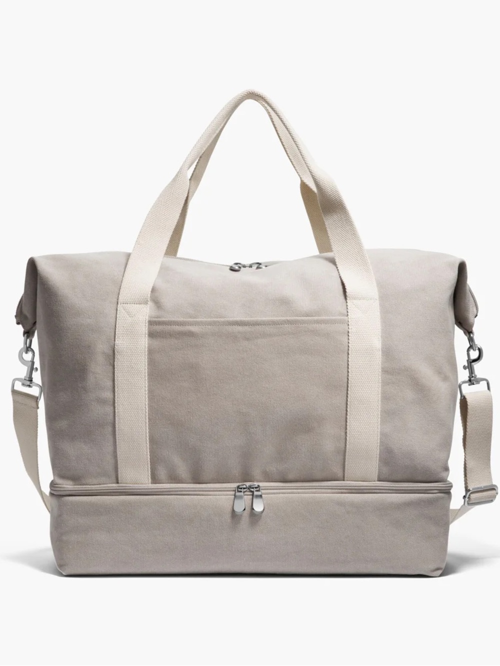 Lo & Sons Canvas Weekender Duffel Bag in Light Beige - Picture 2 of 13